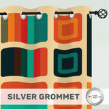Retro 60s Blackout Curtains: Mid-Century Modern Thermal Panels - retro curtains