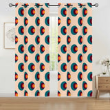 Retro 60s Blackout Curtains: Midcentury Custom Sizes Drapes - 50’’x84’’x2pcs - retro curtains