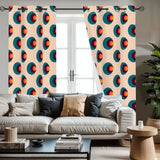 Retro 60s Blackout Curtains: Midcentury Custom Sizes Drapes - retro curtains