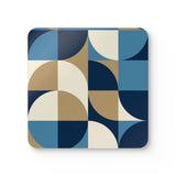 Retro 60s Corkwood Coaster Set | Midcentury Home Decor Gift - retro table linen