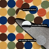 Retro 60s Inspired Bubble Floor Rug – Vintage Modern Interior Accent - retro rug