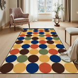 Retro 60s Inspired Bubble Floor Rug – Vintage Modern Interior Accent - retro rug