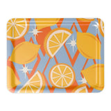 Retro 60s Lemon Lap Tray – Large Serving Tray for Dinner or Drinks - Groß (43 x 33 cm) - Trays
