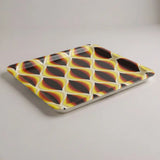 Retro 60s Midcentury Lap Tray – Large Plastic Dinner or Drinks Serving Tray - Groß (43 x 33 cm) - Trays