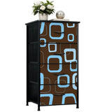 Retro 60s Midcentury Modern Bedside Table with Power Strip & 2 Drawers - retro bedside table