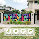 Retro 60s Outdoor Privacy Screen – Waterproof Fence Patio & Balcony - Retro Privacy Screen