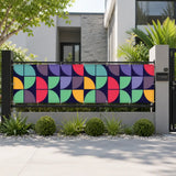 Retro 60s Outdoor Privacy Screen – Waterproof Fence Patio & Balcony - Retro Privacy Screen