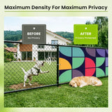 Retro 60s Outdoor Privacy Screen – Waterproof Fence Patio & Balcony - Retro Privacy Screen