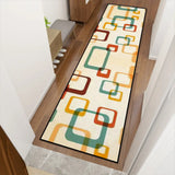 Retro 60s Runner Rug – Midcentury Modern Multi Sizes Non-Slip Polyester - retro runner