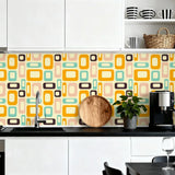 Retro 60s Self-Adhesive Wall Panel Kit: Stick & Peel Waterproof PVC Tiles - Wall Coverings