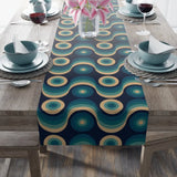 Retro 60s Table Runner in 2 Sizes - Midcentury Modern Home Decor - retro ads