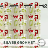 Retro 60s Vintage Blackout Curtains: Mid-Century Modern Drapes - retro curtains