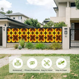 Retro 70s Balcony Screen – Funky Waterproof Outdoor Fence Cover - Retro Privacy Screen