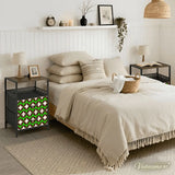 Retro 70s Bedside or Side Table with Charging Station & Storage - retro bedside table