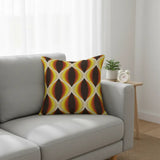 Retro 70s Cushion Cover – Midcentury Geometric Pillow Case Decor - retro pillow