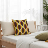 Retro 70s Cushion Cover – Midcentury Geometric Pillow Case Decor - retro pillow
