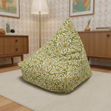 Retro 70s Daisy Pattern Duvet Cover Set: Green Orange White Floral Bedding - Bedding - retro