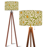 Retro 70s Daisy Wall Sconces - Floral Midcentury Plug-in Lamp Set of 2 - retro wall sconces