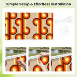 Retro 70s Fence Privacy Screen – Waterproof Outdoor Balcony Cover - Retro Privacy Screen