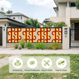 Retro 70s Fence Privacy Screen – Waterproof Outdoor Balcony Cover - Retro Privacy Screen
