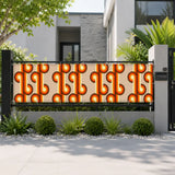 Retro 70s Fence Privacy Screen – Waterproof Outdoor Balcony Cover - Retro Privacy Screen