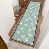 Retro 70s Floral Multi Sizes Non-Slip Runner Rug – Midcentury Home Decor - retro runner