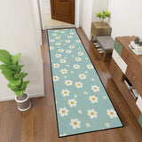 Retro 70s Floral Multi Sizes Non-Slip Runner Rug – Midcentury Home Decor - retro runner