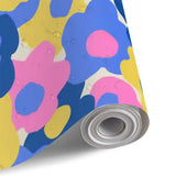 Retro 70s Flower Power Hippie Removable Stick and Peel Wallpaper - 144’’x100’’ - retro wallpaper