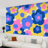 Retro 70s Flower Power Hippie Removable Stick and Peel Wallpaper - 144’’x100’’ - retro wallpaper