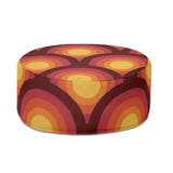 Retro 70s Inflatable Lounge Seat – Midcentury Modern Ottoman - pouf
