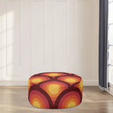 Retro 70s Inflatable Lounge Seat – Midcentury Modern Ottoman - pouf