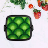 Retro 70s Midcentury Bento Box – Stackable Lunch Box with Spoon + Handle - retro bento