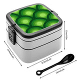 Retro 70s Midcentury Bento Box – Stackable Lunch Box with Spoon + Handle - retro bento