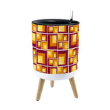 Retro 70s Midcentury Flower Pot - Scandi Style Plant Pot with Wooden Legs - retro plant pot