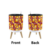 Retro 70s Midcentury Flower Pot - Scandi Style Plant Pot with Wooden Legs - retro plant pot