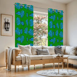 Retro 70s Monstera Leaf Blackout Curtains: Mid-Century Modern Decor - retro curtains