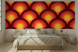 Retro 70s Peel & Stick Wallpaper – Midcentury Modern Wall Mural Deco - 144’’x100’’ - retro wallpaper