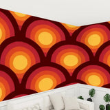 Retro 70s Peel & Stick Wallpaper – Midcentury Modern Wall Mural Deco - 144’’x100’’ - retro wallpaper