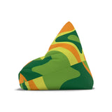 Retro 70s Psychedelic Bean Bag Chair Cover | Cozy Floor Seating 2 Sizes - retro bean bag
