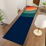 Retro 70s Runner Rug – Midcentury Rainbow Rug Multi Sizes Non-Slip - retro runner