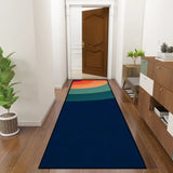 Retro 70s Runner Rug – Midcentury Rainbow Rug Multi Sizes Non-Slip - 24’’x72’’ - retro runner