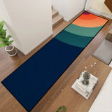 Retro 70s Runner Rug – Midcentury Rainbow Rug Multi Sizes Non-Slip - retro runner
