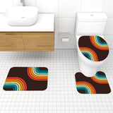Retro 70s Runner Rug – Midcentury Rainbow Multiple Sizes Non-Slip - retro runner