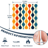 Retro 70s Self-Adhesive Wall Panel Kit: Waterproof Kitchen Bathroom Tiles - retro wallpaper