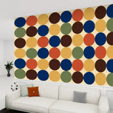 Retro 70s Stick and Peel Wallpaper: Mid-Century Modern Removable Mural - 144’’x100’’ - retro wallpaper