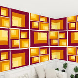 Retro 70s Stick and Peel Wallpaper: Mid-Century Modern Removable Mural - 144’’x100’’ - retro wallpaper