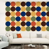 Retro 70s Stick and Peel Wallpaper: Mid-Century Modern Removable Mural - 144’’x100’’ - retro wallpaper