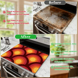 Retro 70s Stove Cover – Midcentury Kitchen Surface Protector - retro ads