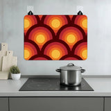 Retro 70s Stove Cover – Midcentury Kitchen Surface Protector - retro ads