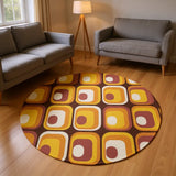 Retro 70s Table Runner - Midcentury Modern Home Decor - retro table linen